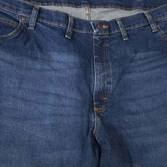 Bootcut High Rise Jeans 48x30 Mens Dark Wash Relaxed Fit Stretch Comfort Western - Picture 11 of 13